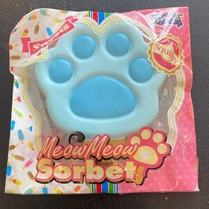 ToysBoxShop meow meow sorbet paw print squishy toy
